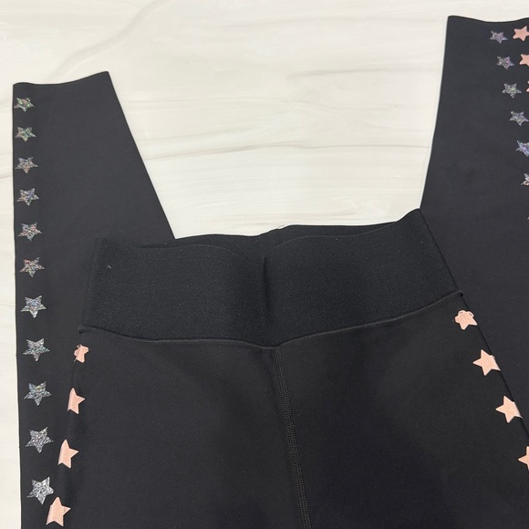 Ultracor multi star black leggings pink and silver size small - Picture 3 of 7